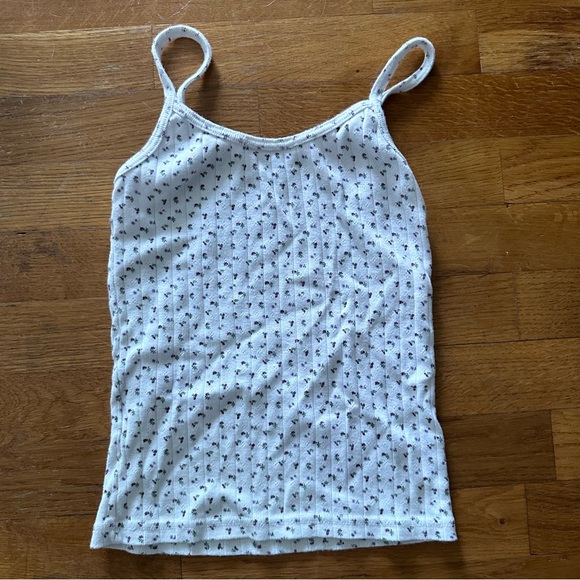 Brandy Melville White Floral Camisole - Picture 3 of 3